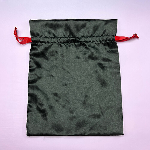 Luxury Custom Satin Pouch Bag With Branded Logo