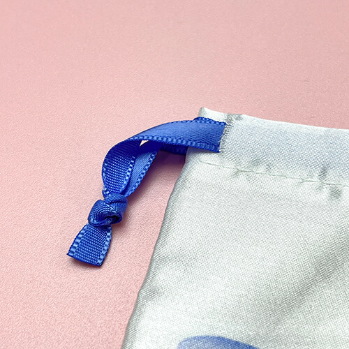 Digital Printed Custom Satin Drawstring Pouch