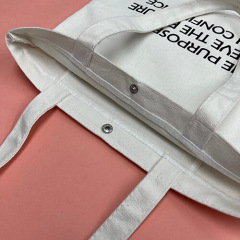 Customize Tote Bags With Snap Button Closure