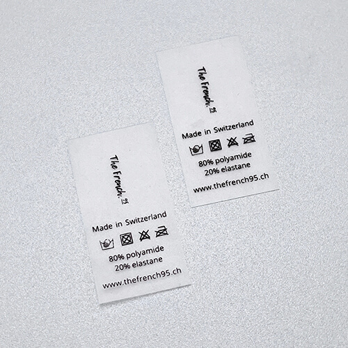 Custom TPU Care Label