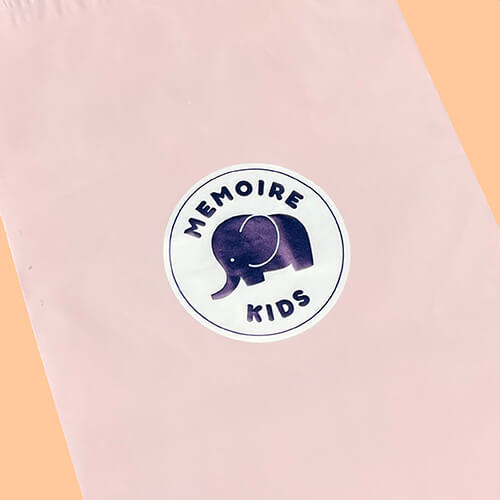 Stock Size Pink Shipping Bag With Custom Printing