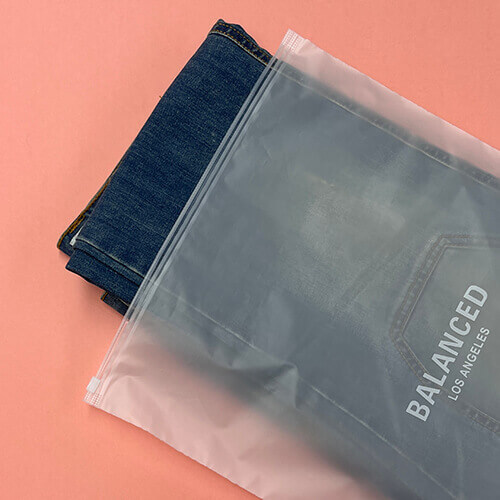 Custom Forsted Plastic Bag Made Of CPE Material