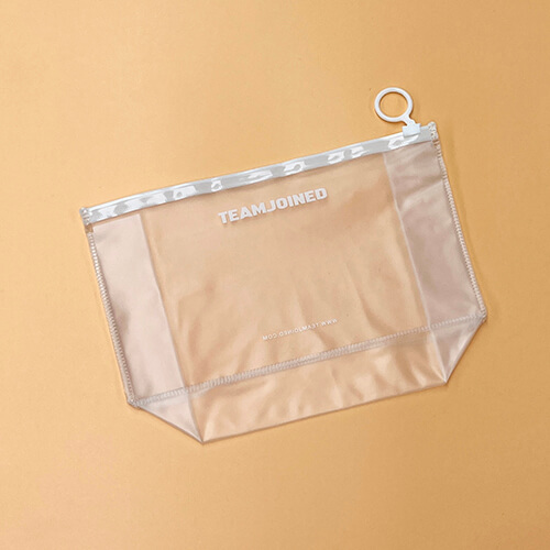 Custom Triangle PVC Zip Lock Bag For Beauty Product Packaging