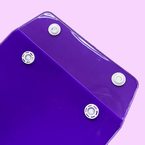 Custom Snap Button Closure PVC Bag