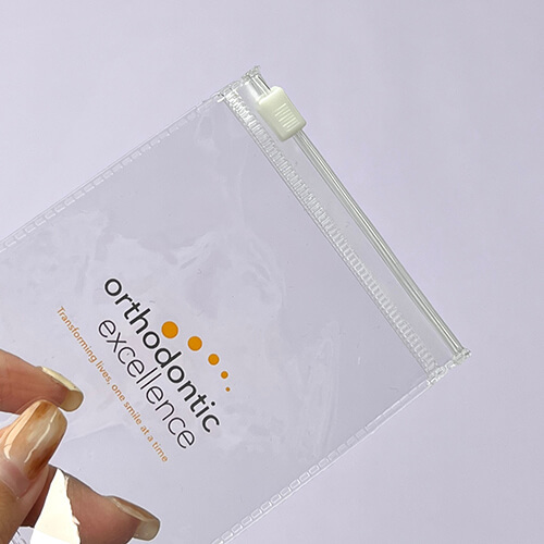 Glossy Transparent PVC Zip Lock Bag With Custom Logo