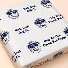 17gsm gold printed tissue paper