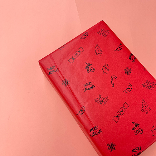 custom printed tissue paper with two colors