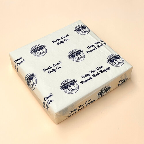 17gsm gold printed tissue paper