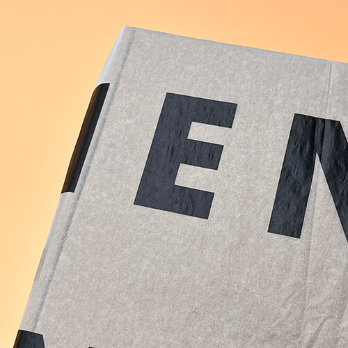 22gsm black tissue paper with gold printed logo