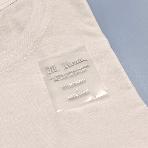 Custom Reflective Silver Heat Transfer Label