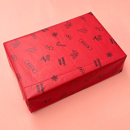 custom printed tissue paper with two colors