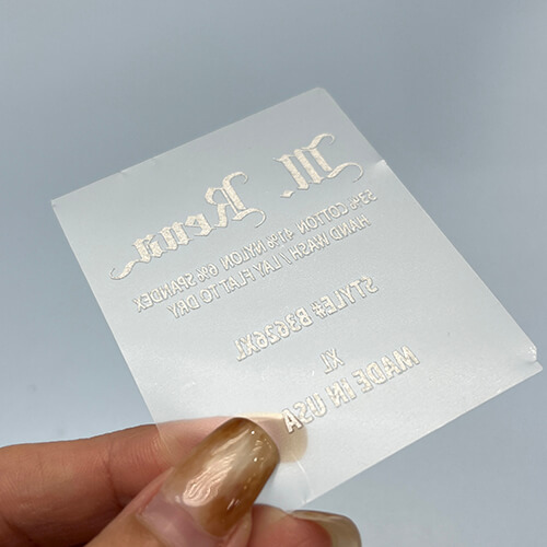 Custom Reflective Silver Heat Transfer Label