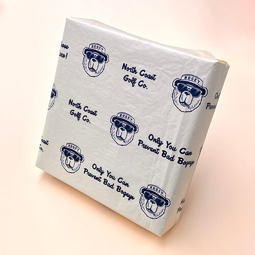 17gsm gold printed tissue paper