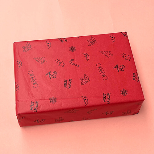 custom printed tissue paper with two colors