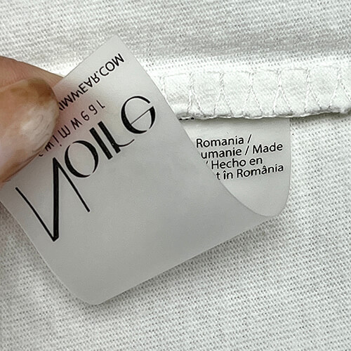 Branded Forsted Clothing Labels TPU