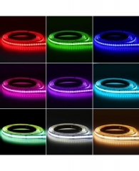 4IN1 24V RGBW COB LED Strips Color Changing + Warm White 90+ CRI 16.4FT