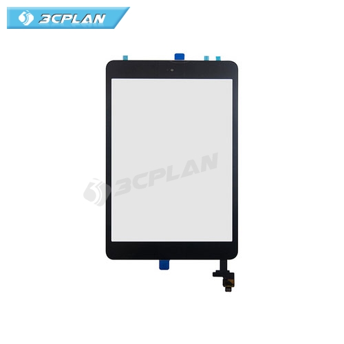( OEM AAA )For Mini 3 Touch Screen Panel Front  Glass Digitizer+Digitizer sensor + Home Button+Sticker +Camera Holder+IC