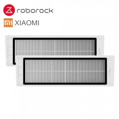 2 Pcs Suitable for XIAOMI Robot Vacuum Cleaner Roborock Spare Parts Roller Replacement Kits Cleaning Framed HEPA Filter
