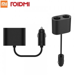 Original Xiaomi ROIDMI Auto Dual Zigarettenanzünder Splitter 1 bis 2 Lade Ports Auto-ladegerät Adapter
