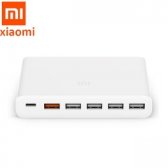 Chargeur d'origine Xiaomi USB-C 60W, type C et USB-A, 6 ports de sortie, chargeur de téléphone rapide QC 3.0, chargeur 18 W x 2 + 24 W (5 V = 2,4 A MA