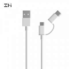Xiaomi ZMI 2-in-1 USB-C and Micro-USB combo cable data cable charger cable, 30 cm 100 cm...