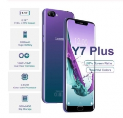 DOOGEE Y7 Plus Smartphone MTK6757 Octa-Core 6,18 zoll 6 GB + 64 GB