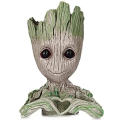 Love tree man flowers pot doll model desk ornament gift toy