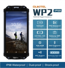 OUKITEL WP2 Smartphone MTK6750T Octa Core 6.0 inch 4GB + 64GB Color Black