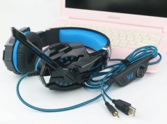 G9000 Gaming Headsets Große Kopfhörer mit Licht Mic Stereo Kopfhörer Tiefe Bass für PC Computer Gamer Laptop PS4 Neue x-BOX