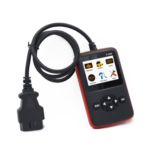 V500 12V/24V Car/Truck Auto 2 in 1 OBD2 CR-HD Heavy Duty Truck Engine Diagnostic Tool