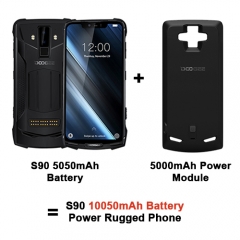 DOOGEE S90 Smartphone Helio P60 MTK6771 Module d'alimentation 6,18 pouces 6 Go + 128 Go + 5000 mAh