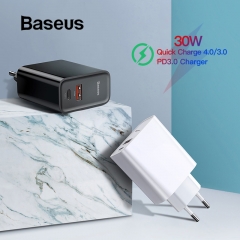 Baseus Quick Charge USB Charger Type C QC 4.0 3.0 Charger 18W PD 3.0 Fast Charger