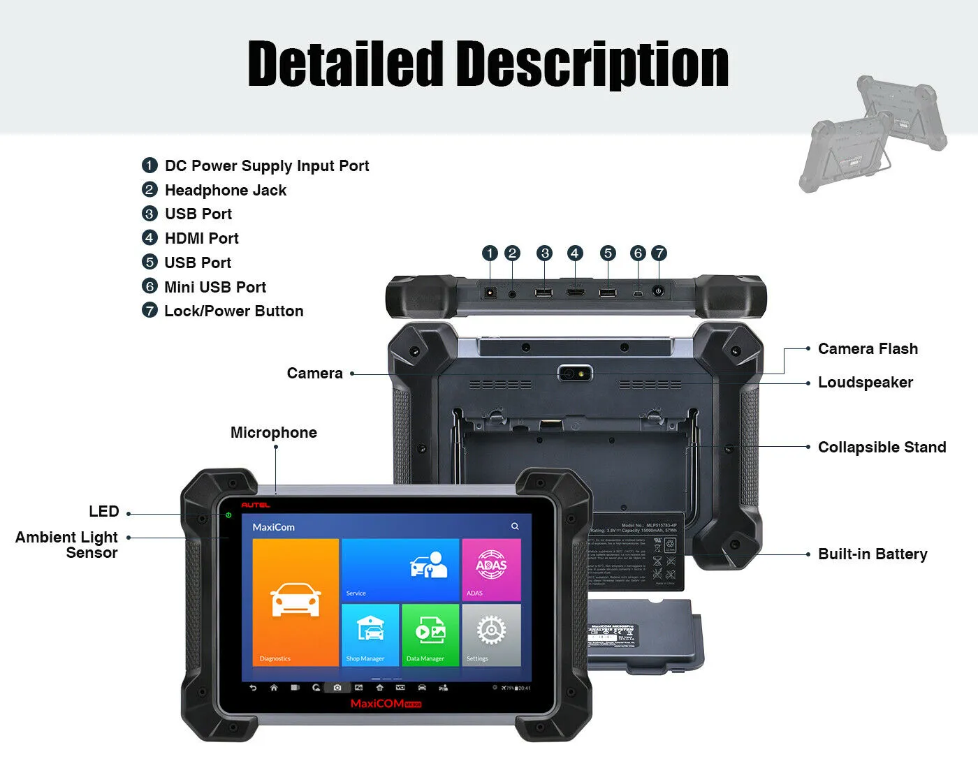 Scanner de diagnostic Autel MK908P