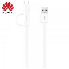 Original Huawei Honor AP55 Micro USB & Type C 2 In 1 Cable Charging Data Cord for Huawei Mate 9 10 20 Pro X P10 P20 P30 Lite