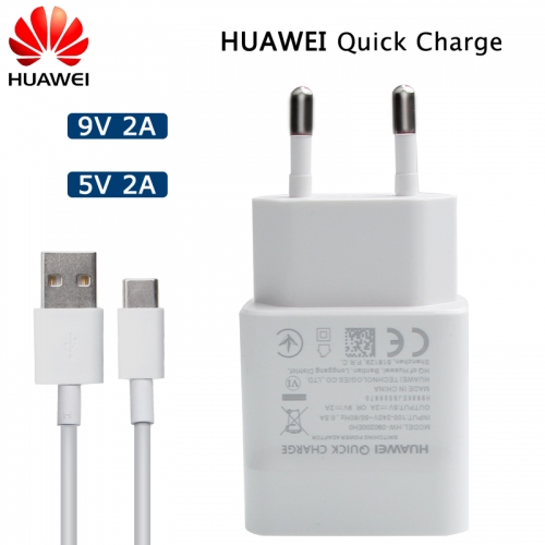 Huawei Original QC 2.0 Schnellladegerät Micro Typ C USB-Kabel