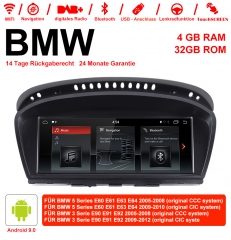 10.25 Zoll Android 9.0 Autoradio/Multimedia 4GB 32GB Für BMW 5 Series E60 E61 E63 E64 BMW 3 Serie E90 E91 E92 CCC /CIC Mit WiFi NAVI Bluetooth USB