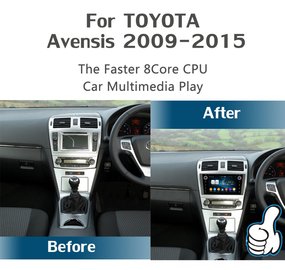 Autoradio/Multimedia Für Toyota Avensis 2009 - 2015 