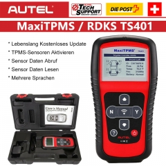 Autel MaxiTPMS TS401 TPMS  L'outil de diagnostic et de service reçoit une mise à jour gratuite d'un an à 315 MHz et 433 MHz en ligne