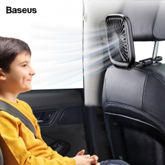 Baseus Car Fan Cooler Foldable Silent Fan For Car Backseat Air Condition 3 Speed Adjustable Mini USB Fan Desk Fan Auto Cooling