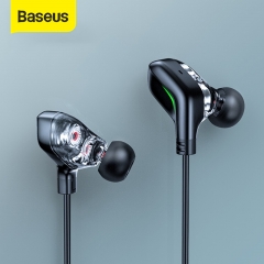 Baseus GAMO C18 Type C Gaming Earphone avec RGB Light Earhook Filaire In-Ear Bass Stéréo Écouteurs pour PS4 PC Computer Gamer