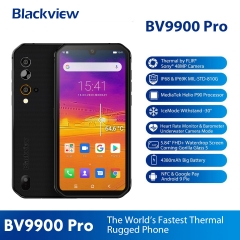 Blackview BV9900 Pro thermal imager mobile phone Helio P90 Octa Core 8GB+128GB IP68 Robust smartphone 48MP Quad reversing camera