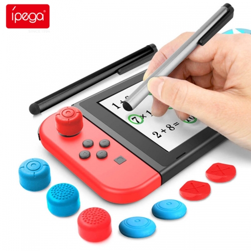 ipega PG-SW030 Switch Lite Set de stylets pour écran tactile Set de stylets Capuchon à bascule haut et capuchon court Nintendo Switch Gaming Touch Pen