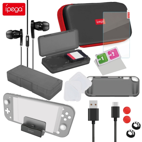 ipega PG-SL002 18-in-1-Zubehör-Kit Spielzubehör für N-Switch Lite Gamepad-Schutzhülle