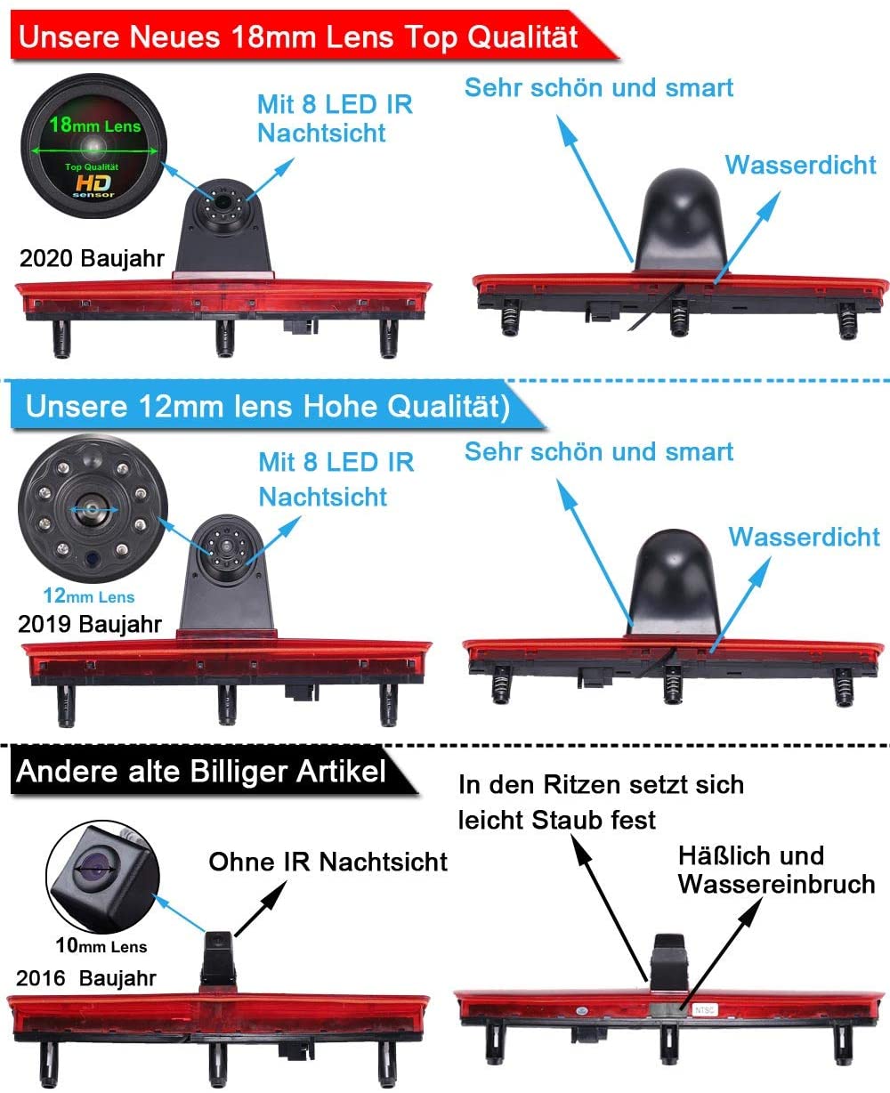 Rückfahrkamera Kamera Für VW T5 Bus Multivan Caravelle 2003-2015