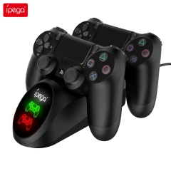 iPega PG-9180 Dockingstation mit zwei Ladestationen für PS4 Game Controller Gamepad-Ladegerät mit Statusanzeige