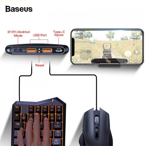 Baseus Game USB Adaptateur Bluetooth (Profitez d'un jeu mobile avec souris et clavier) pour smartphone
