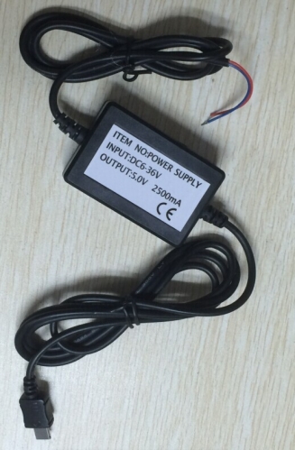 GPS102-B TK102B Tracker Adaptateur de chargeur de voiture Powerline câblé 12PIN 6V-36V