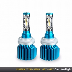 Car Headlight H4 H7 LED Bulbs H1 H11 HB4 HB3 9005 9006 9012 12V 80W 6000K 12000LM CSP Chips Autos Lamp H8 H9 Luces Led Para Auto