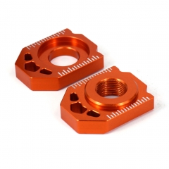 Moto de CNC de Blocs d'essieu de réglage de chaîne arrière pour KTM SX SXF XC XCF EXC EXCF XCW XCFW 85 125 150 200 250 300 350 450 525 530