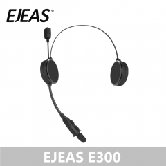 EJEAS E300 Bluetooth 4.2 casque de motocyclette casque interphone AUX 40mm haut-parleur 2 connexion d'appareils mobiles